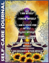 Self Care Journal: Black Girl I Am Myself Black Woman Yoga Best Life Planner for Wellness, Achieving Goals, Health, Happiness - Productivity, Gratitude, Meals, Fitness - Undated Paperback – Notebook, September 25, 2021 - Showlu Well Nation Store